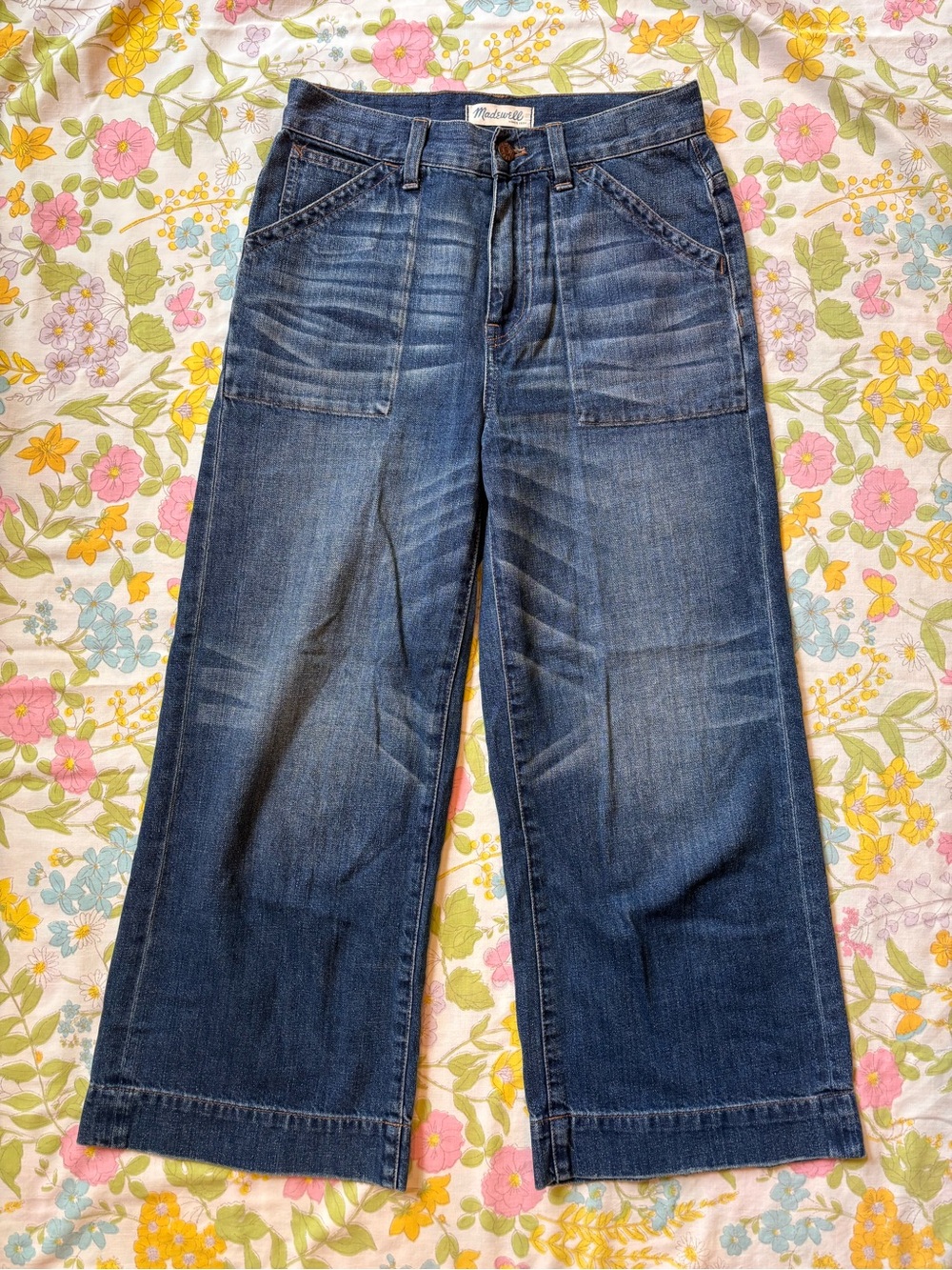 Madewell Wide-leg Crop Jeans